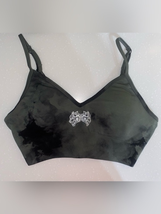Darc Sport Other - Darc Sport Green & Black Ink Design Sports Bra
